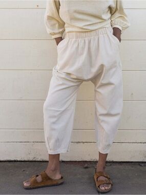 Longway Cotton Surf Pant- Bone